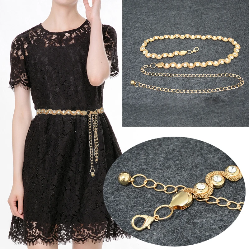 Desinger 2020 New Ladies Elegant 2cm Wide Diamond Metal Pendant Thin Belt Womens Chain Full Metal Waist Chain Bg-1562
Desinger 2020 New Ladies Elegant 2cm Wide Diamond Metal Pendant Thin Belt Womens Chain Full Metal Waist Chain Bg-1562