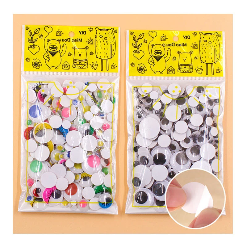 300 Pcs/Pack Plastic DIY Crafts Eyes Accessories With Adhesive For Children's Toy Animal Dolls Painting Eye Decoration 6-25mm
300 Pcs/Pack Plastic DIY Crafts Eyes Accessories With Adhesive For Children's Toy Animal Dolls Painting Eye Decoration 6-25mm