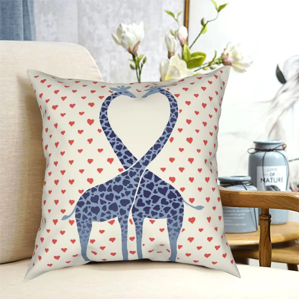 Giraffes In Love A Valentine's Day Pillowcase Printed Zipper Decor for Car Cushion Cover 18"
Giraffes In Love A Valentine's Day Pillowcase Printed Zipper Decor for Car Cushion Cover 18"