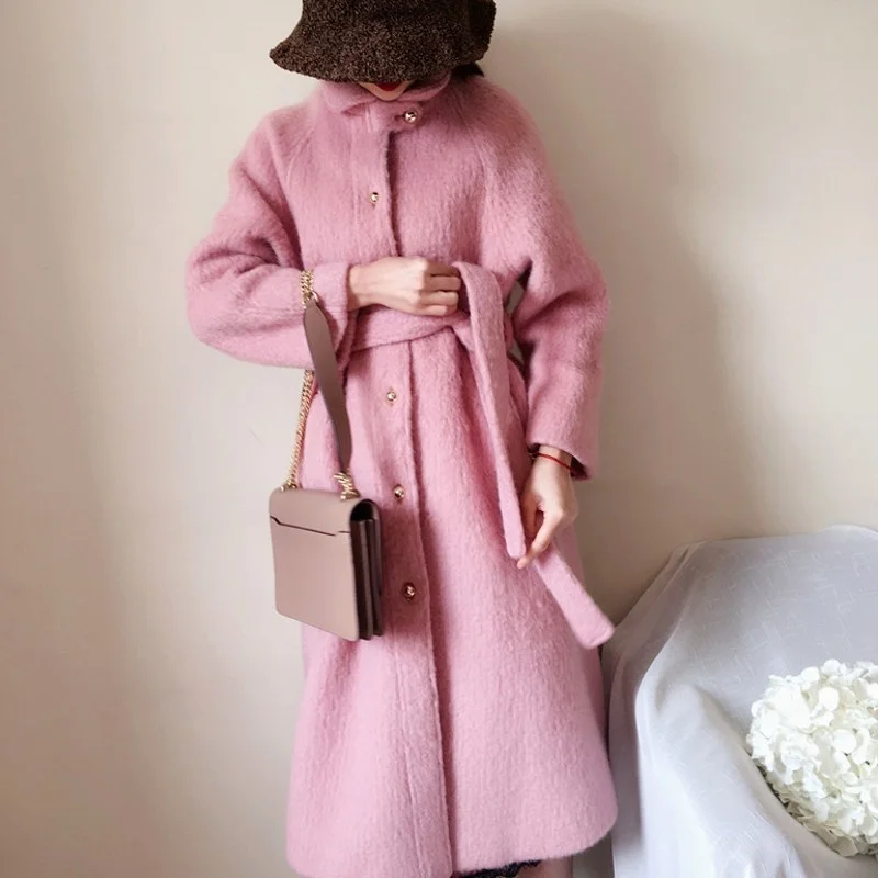 Autumn Womens Winter Long Warm Turn-Down Collar Woolen Coat Single Breasted Skirt Street Style Pockets Sashes Fashion Outwear
Autumn Womens Winter Long Warm Turn-Down Collar Woolen Coat Single Breasted Skirt Street Style Pockets Sashes Fashion Outwear