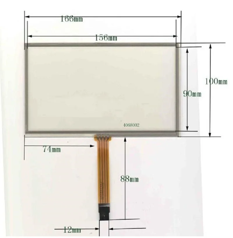 6.8-inch resistance 166*100MM touch screen compatible for GPS navigation display, industrial control device touch screen
6.8-inch resistance 166*100MM touch screen compatible for GPS navigation display, industrial control device touch screen