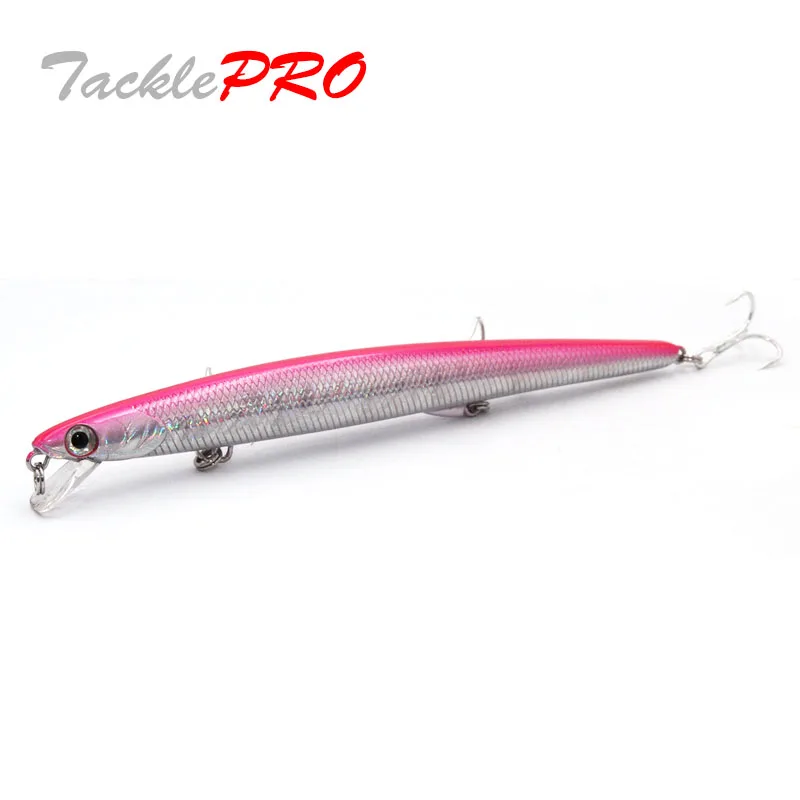 TacklePRO-M46 Minnow Floating Sea Fishing Lure, Wobbler, Big Laser, Hard Bait, Crankbaits, 145mm, 15g
TacklePRO-M46 Minnow Floating Sea Fishing Lure, Wobbler, Big Laser, Hard Bait, Crankbaits, 145mm, 15g