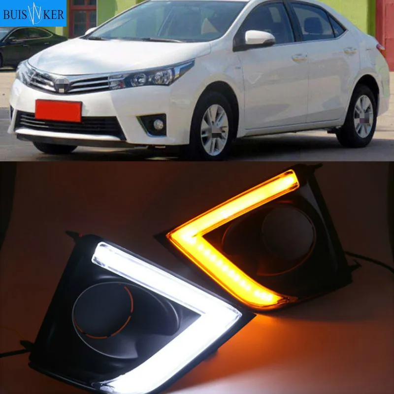 12V Daytime Running Light For Toyota Corolla 2014 2015 2016 Turn Signal ABS DRL Fog Lamp Decoration Car Accessories
12V Daytime Running Light For Toyota Corolla 2014 2015 2016 Turn Signal ABS DRL Fog Lamp Decoration Car Accessories