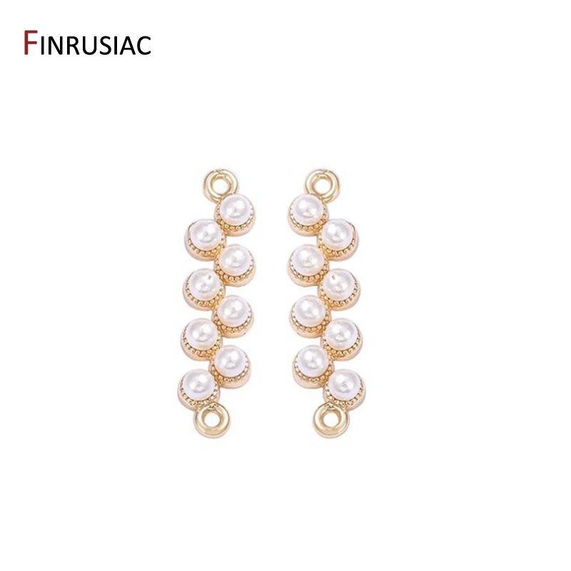 Handmade DIY Jewelry Making Material 14k Gold Plated Copper Metal Inlay Pearl Beads Connector Pendant For Jewellery Making Part
Handmade DIY Jewelry Making Material 14k Gold Plated Copper Metal Inlay Pearl Beads Connector Pendant For Jewellery Making Part