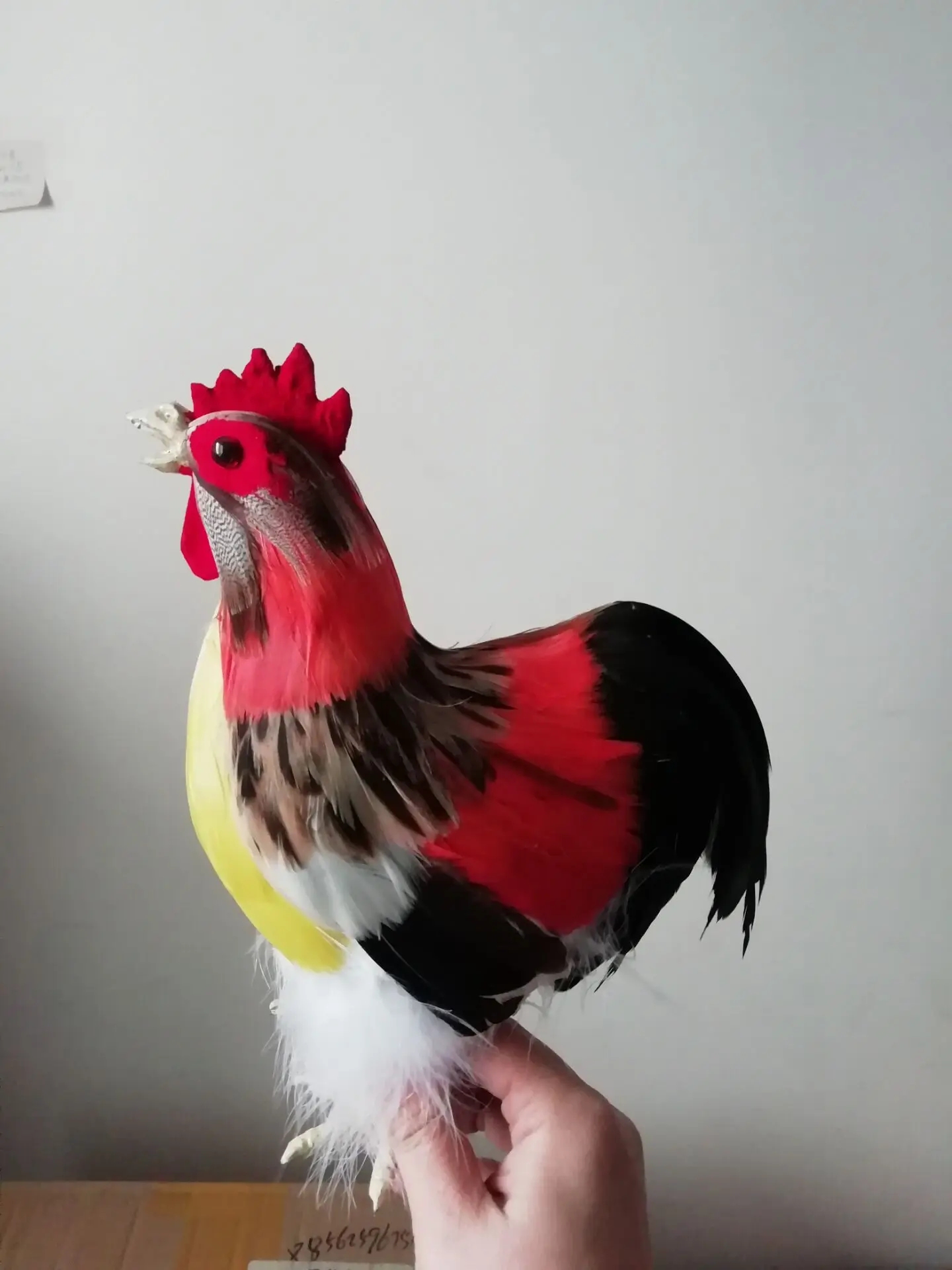 Милая реалистичная модель петуха с открытым ртом, игрушка-курочка из пластика и меха, подарок (приблизительно) 23x20см - Коллекционная фигурка животного
Милая реалистичная модель петуха с открытым ртом, игрушка-курочка из пластика и меха, подарок (приблизительно) 23x20см - Коллекционная фигурка животного