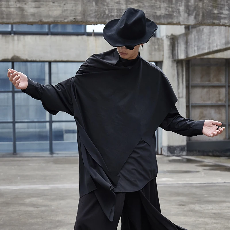 Men's new hairstylist style irregular design classic dark personality versatile waistcoat cape
Men's new hairstylist style irregular design classic dark personality versatile waistcoat cape
