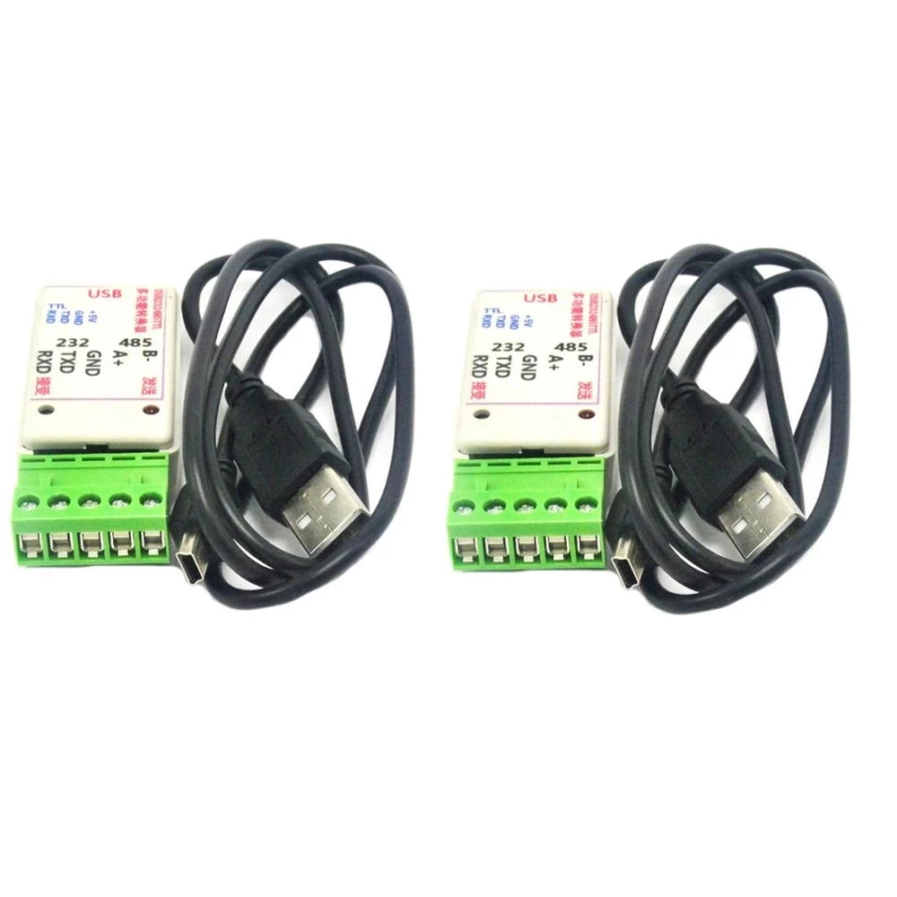 2pcs 2 in 1 USB to RS485 USB to RS232 RS232 to RS485 Converter Adapter Converter Adapter with CH340T
2pcs 2 in 1 USB to RS485 USB to RS232 RS232 to RS485 Converter Adapter Converter Adapter with CH340T