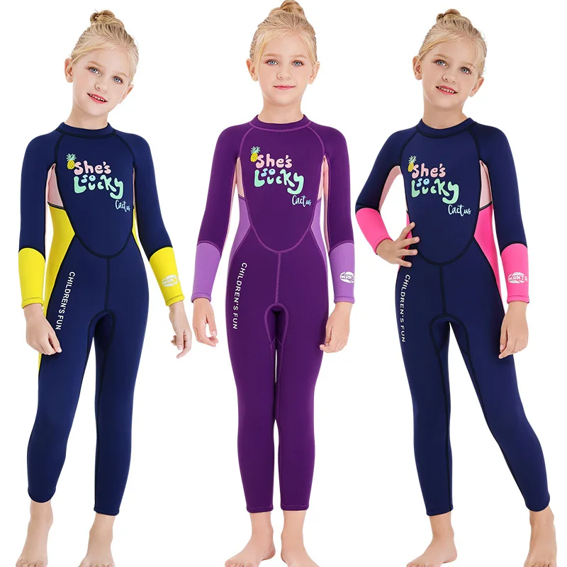 Children's Swimsuit Female 2.5MM One-piece Thickened Warmth Snorkeling Sunscreen Surfing Wetsuit In The Big Children's Swimwear
Children's Swimsuit Female 2.5MM One-piece Thickened Warmth Snorkeling Sunscreen Surfing Wetsuit In The Big Children's Swimwear