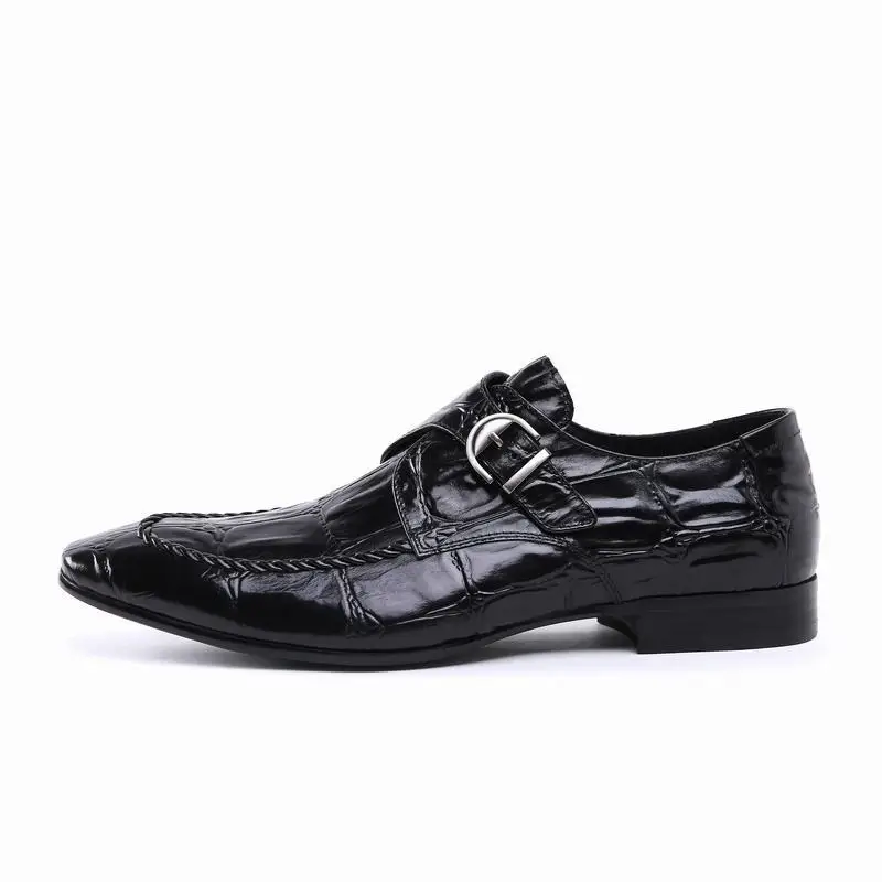 Shoes Designer Mens Dress Pointed Toe Genuine Leather Wedding Shoes Buckle Strap Slip On Casual Mens Business Shoes Black 37-44
Shoes Designer Mens Dress Pointed Toe Genuine Leather Wedding Shoes Buckle Strap Slip On Casual Mens Business Shoes Black 37-44