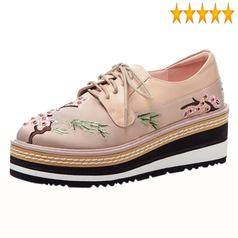 Women Patchwork Vintage Floral Brand Embroidery Platform Shoes Height Increasing Wedges Lace Up Sneakers Beads Casual Loafers
Women Patchwork Vintage Floral Brand Embroidery Platform Shoes Height Increasing Wedges Lace Up Sneakers Beads Casual Loafers