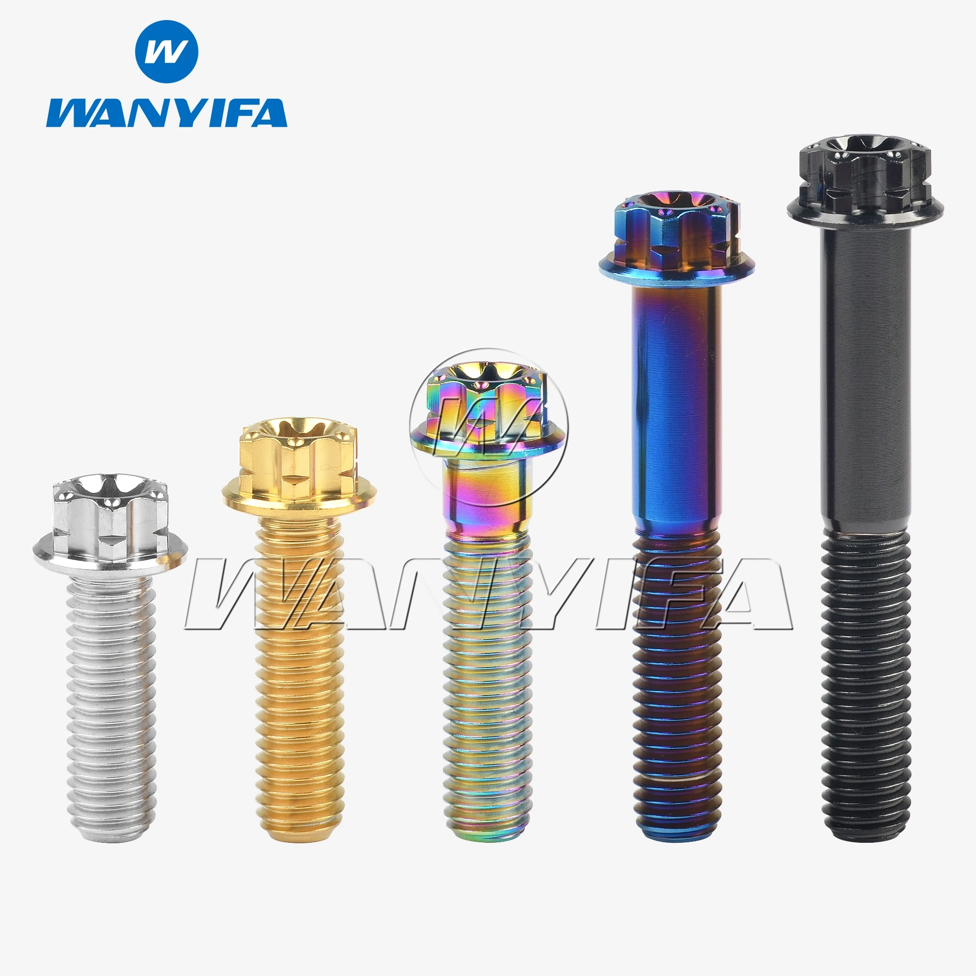 Wanyifa Titanium Bolt M8x20/25/30/35/40/45/50/55mm Torx T40 Flange Head for Motorcycle Refitted
Wanyifa Titanium Bolt M8x20/25/30/35/40/45/50/55mm Torx T40 Flange Head for Motorcycle Refitted