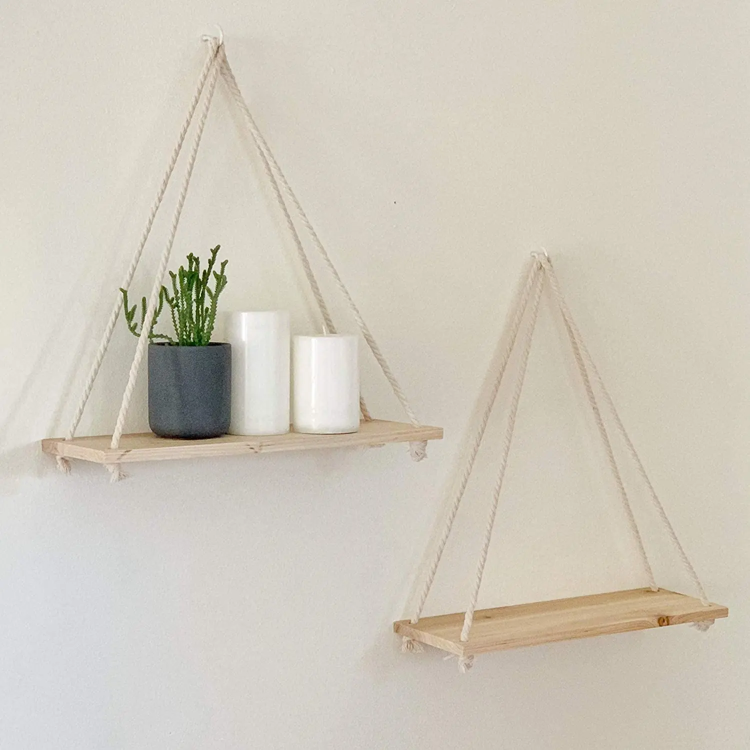 Wooden Rope Swing Wall Hanging Shelves Plant Flower Mounted Floating Wall Shelves Home Decoration Modern Simple Design
Wooden Rope Swing Wall Hanging Shelves Plant Flower Mounted Floating Wall Shelves Home Decoration Modern Simple Design