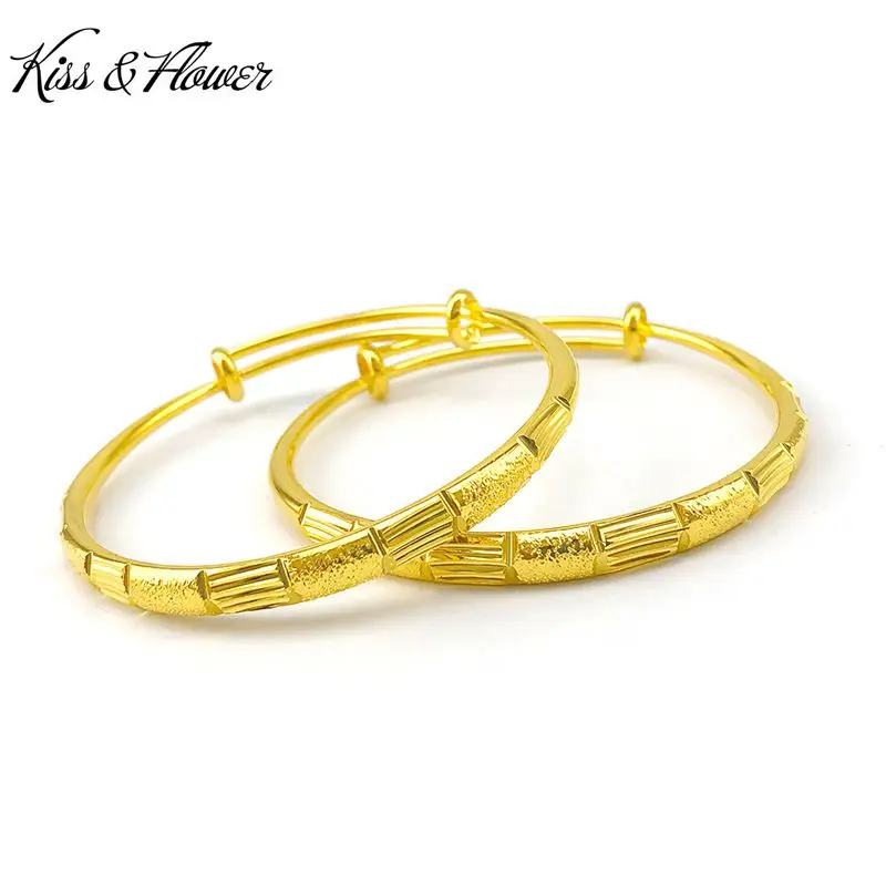 KISS&FLOWER BR72 Fine Jewelry Wholesale Fashion Woman Birthday Wedding Gift Bamboo Joint 24KT Gold Resizable Bracelet Bangle
KISS&FLOWER BR72 Fine Jewelry Wholesale Fashion Woman Birthday Wedding Gift Bamboo Joint 24KT Gold Resizable Bracelet Bangle