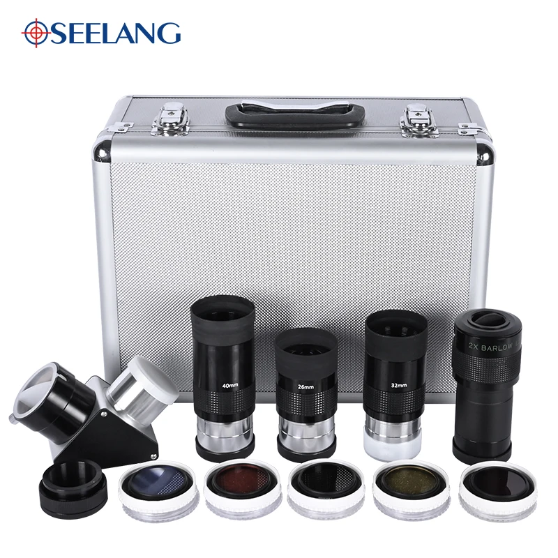 2"astronomical telescope accessory set40MM 32MM 26MM eyepiece +2X auxiliary eyepiece+90 DegreeZenith Mirror+6CPS Filter +Adapter
2"astronomical telescope accessory set40MM 32MM 26MM eyepiece +2X auxiliary eyepiece+90 DegreeZenith Mirror+6CPS Filter +Adapter