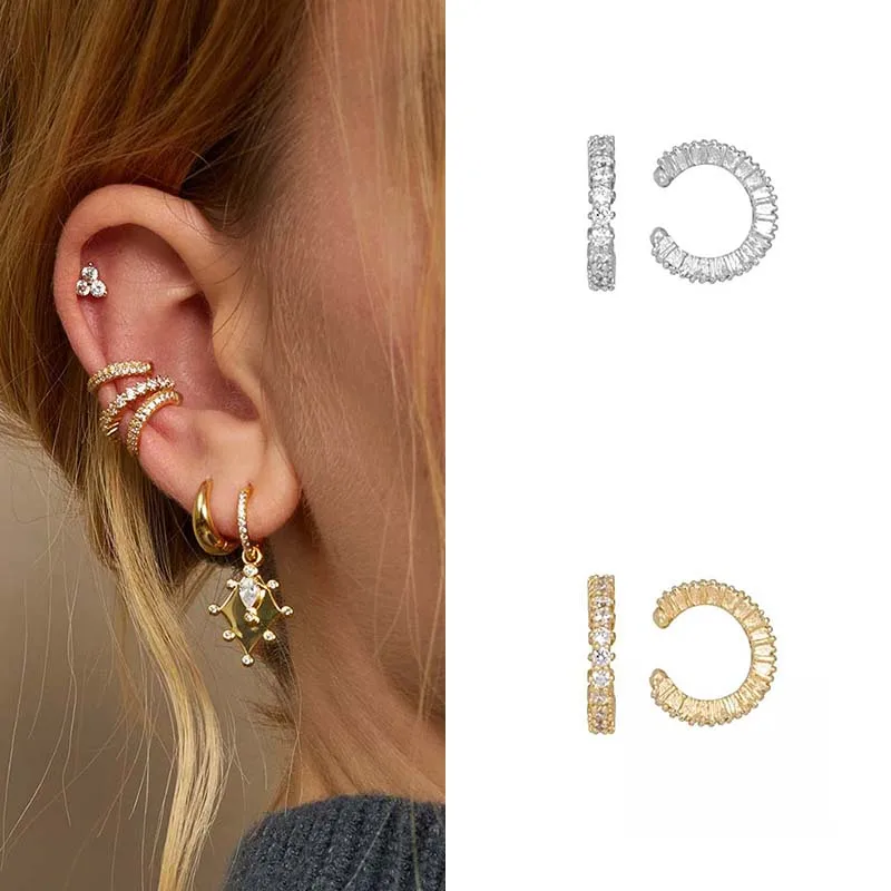 ISUEVA Punk Gold Filled Cubic Zircon Ear Cuff Without Hole Clips On Ears Earring Jewelry For Women Wholesale Gifts
ISUEVA Punk Gold Filled Cubic Zircon Ear Cuff Without Hole Clips On Ears Earring Jewelry For Women Wholesale Gifts