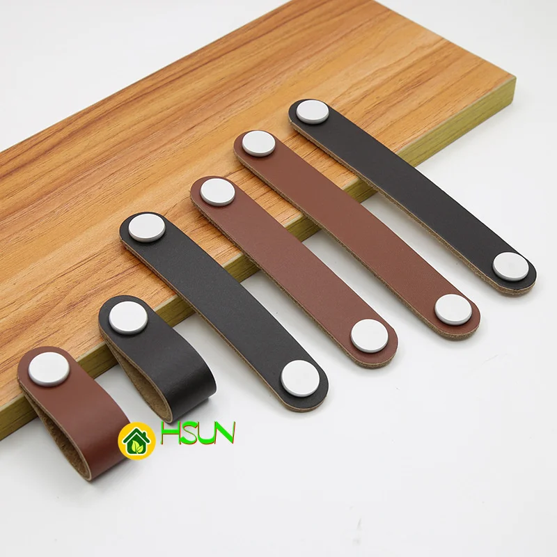 2 pcs Drawer cabinet door black brown leather handle light luxury modern simple suitcase handle
2 pcs Drawer cabinet door black brown leather handle light luxury modern simple suitcase handle