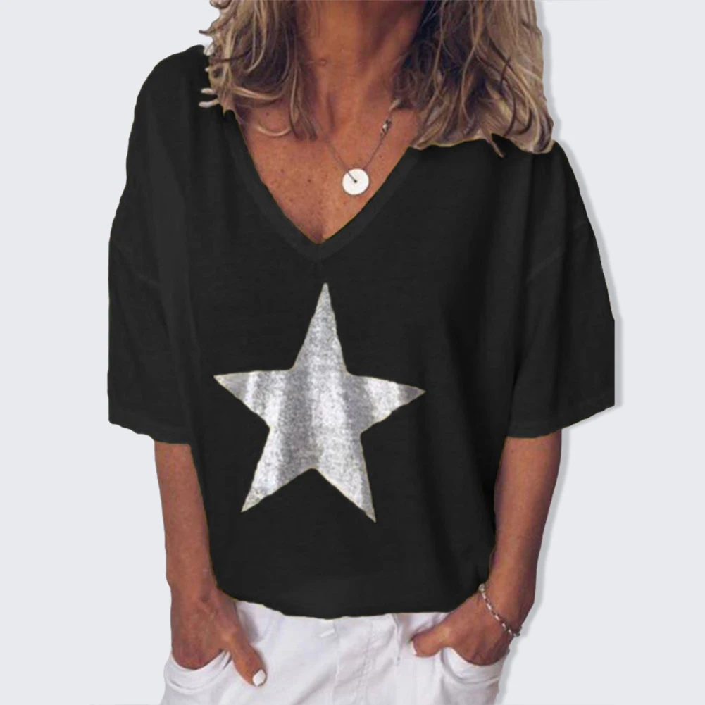 Female T-shirt Summer Fashion Casual Plus Size Women T shirt Ladies Top Casual t Shirt V neck Women Tops gray color
Female T-shirt Summer Fashion Casual Plus Size Women T shirt Ladies Top Casual t Shirt V neck Women Tops gray color