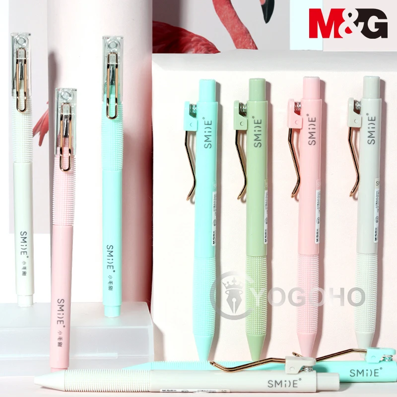 M&G Retractable/Capped 0.5mm Smile Gel pen ST super tiny tip Ultra Fine Black Technology Gel Pen Black School Office Supplies
M&G Retractable/Capped 0.5mm Smile Gel pen ST super tiny tip Ultra Fine Black Technology Gel Pen Black School Office Supplies