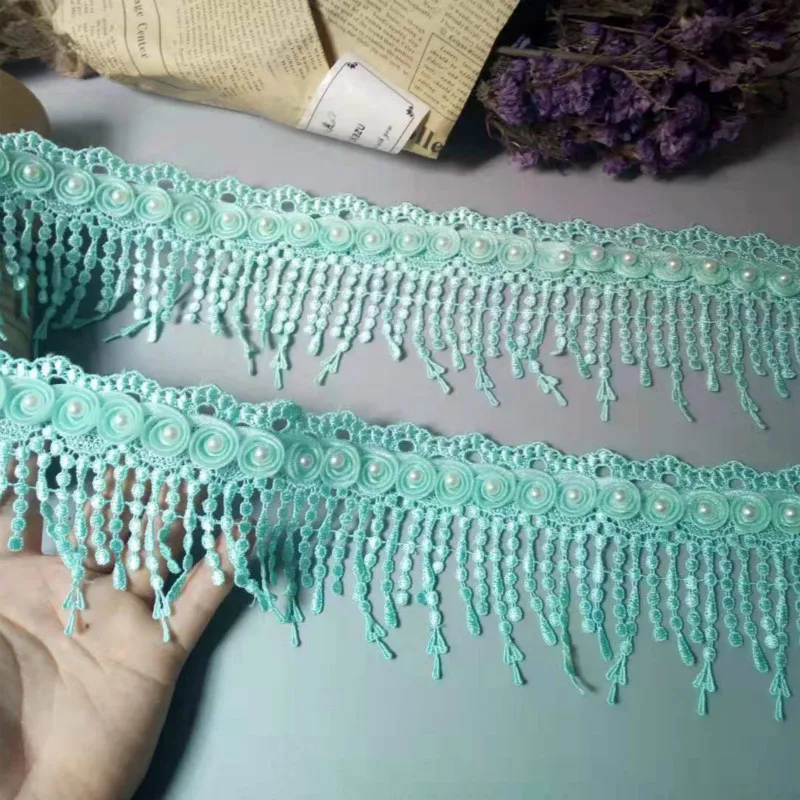 1 Yard Green Pearl Tassel Plum Flowers Pearl Lace Trimmings Ribbons Beaded Lace Fabric Embroidered Sewing Wedding Dress 8cm
1 Yard Green Pearl Tassel Plum Flowers Pearl Lace Trimmings Ribbons Beaded Lace Fabric Embroidered Sewing Wedding Dress 8cm
