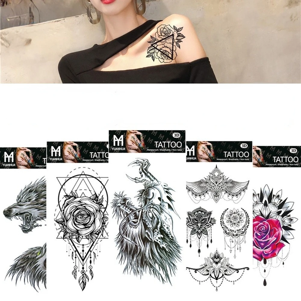 Rose Jewelry Water Transfer Tattoo Stickers Women Body Chest Art Waterproof Temporary Tatto Waist Bracelet Flash Tatoos Flower
Rose Jewelry Water Transfer Tattoo Stickers Women Body Chest Art Waterproof Temporary Tatto Waist Bracelet Flash Tatoos Flower