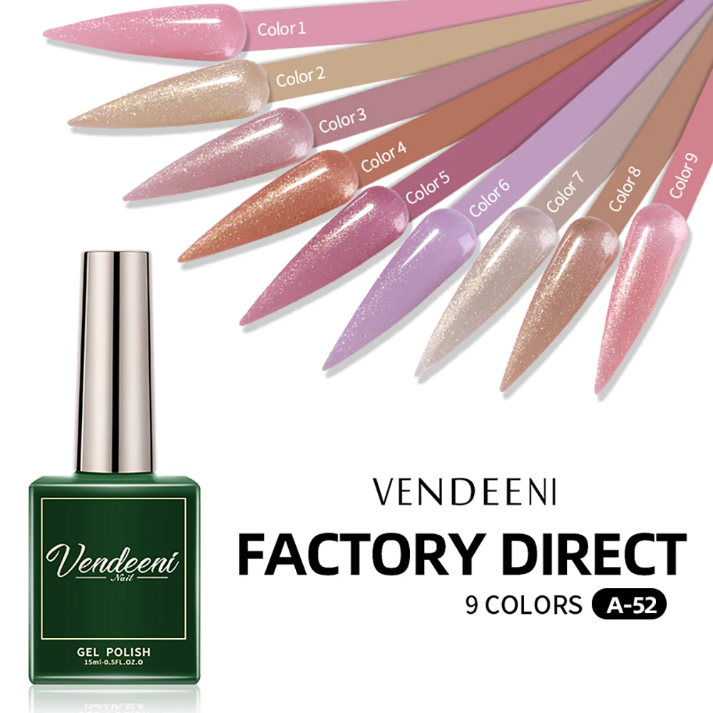 Vendeeni 15ml 9 Colors Glitter UV Gel Nail Polish Pink Sequins Polish Soak Off Long-lasting Gel Varnish Nail Art Design Varnish
Vendeeni 15ml 9 Colors Glitter UV Gel Nail Polish Pink Sequins Polish Soak Off Long-lasting Gel Varnish Nail Art Design Varnish