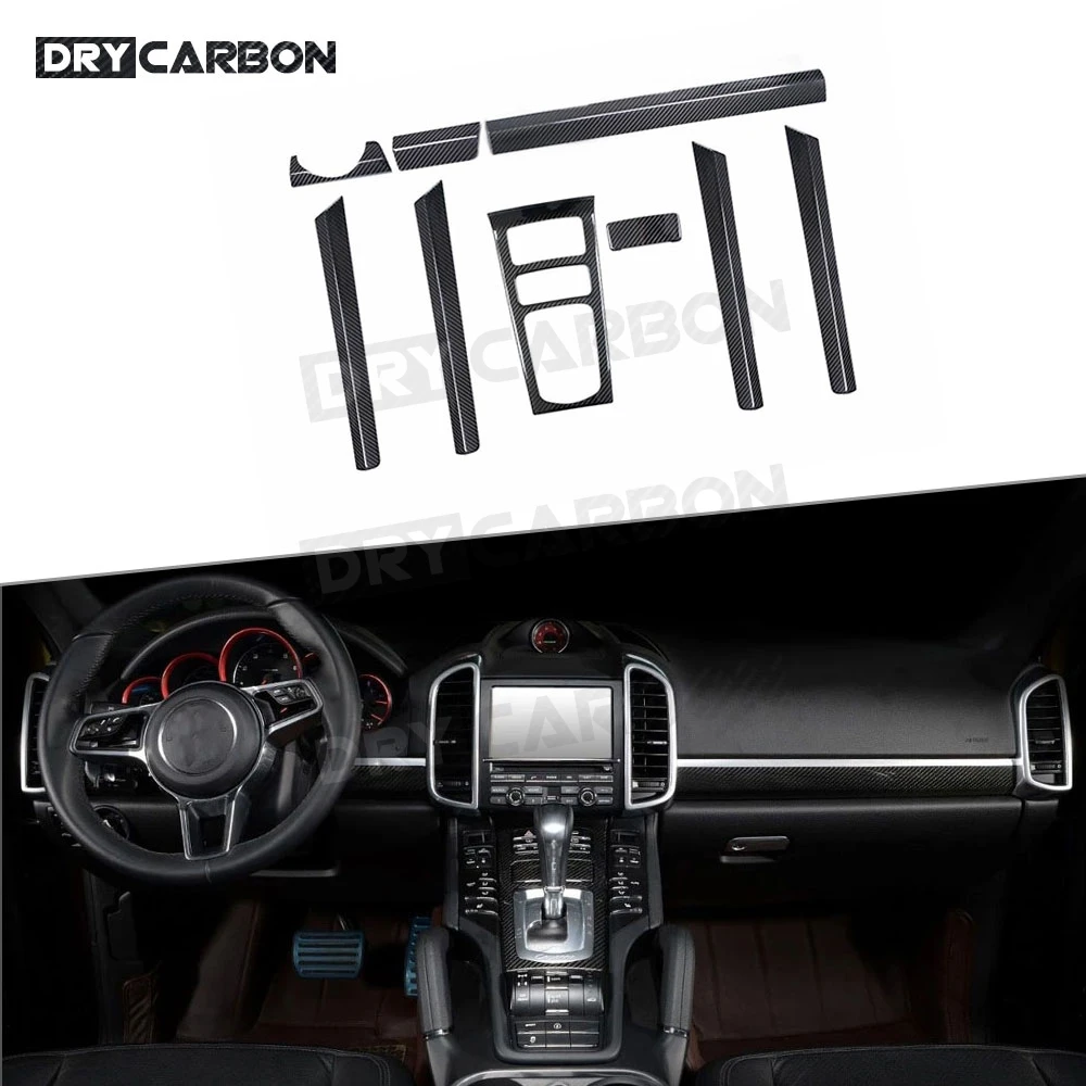 9 PCS Car Central Console Dashboard Gear Panel Door Dry Carbon Fiber Trim Strip Covers Fit for Porsche Cayenne 2011- 2020
9 PCS Car Central Console Dashboard Gear Panel Door Dry Carbon Fiber Trim Strip Covers Fit for Porsche Cayenne 2011- 2020