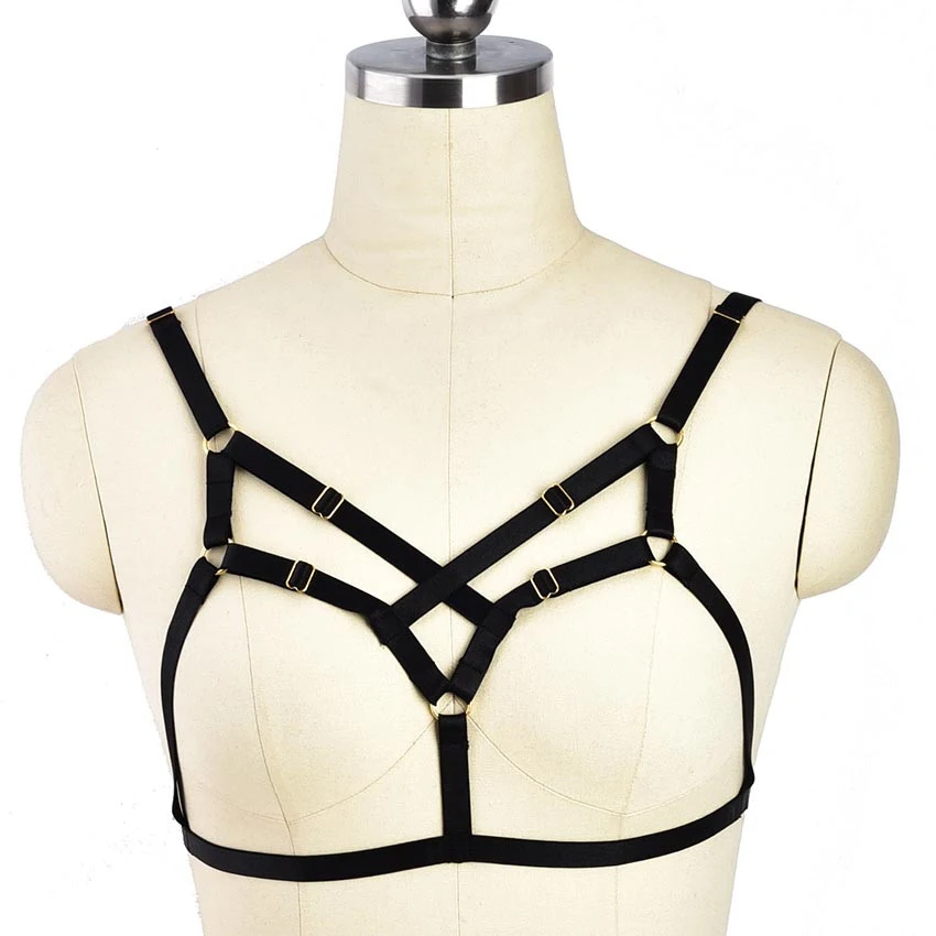 Wholesale Elastic Adjust Harness Bra Open Chest Sexy Lingerie Bondage Cage Red Suspender Belt Goth Rave Body Harness
Wholesale Elastic Adjust Harness Bra Open Chest Sexy Lingerie Bondage Cage Red Suspender Belt Goth Rave Body Harness