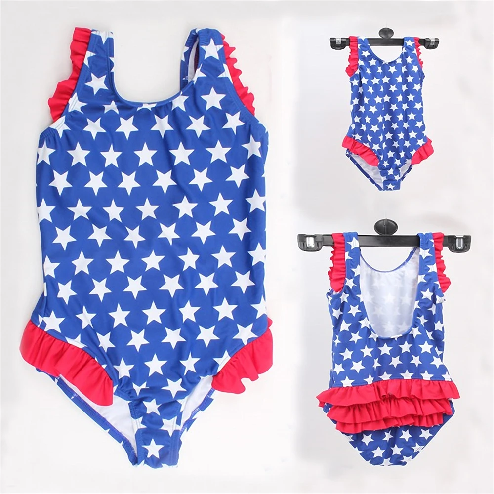 Baby Swimsuit, high-end Children's five-pointed star print swimsuit, 2-6 year-old one-piece KS002
Baby Swimsuit, high-end Children's five-pointed star print swimsuit, 2-6 year-old one-piece KS002