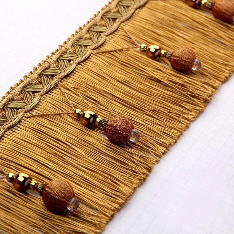 12 Yards Ball Fringe Ribbon Curtain Lace Fabric Pompom Balls Tassel Fringes Trim Beads DIY Lace Crafts Sewing Accessories
12 Yards Ball Fringe Ribbon Curtain Lace Fabric Pompom Balls Tassel Fringes Trim Beads DIY Lace Crafts Sewing Accessories