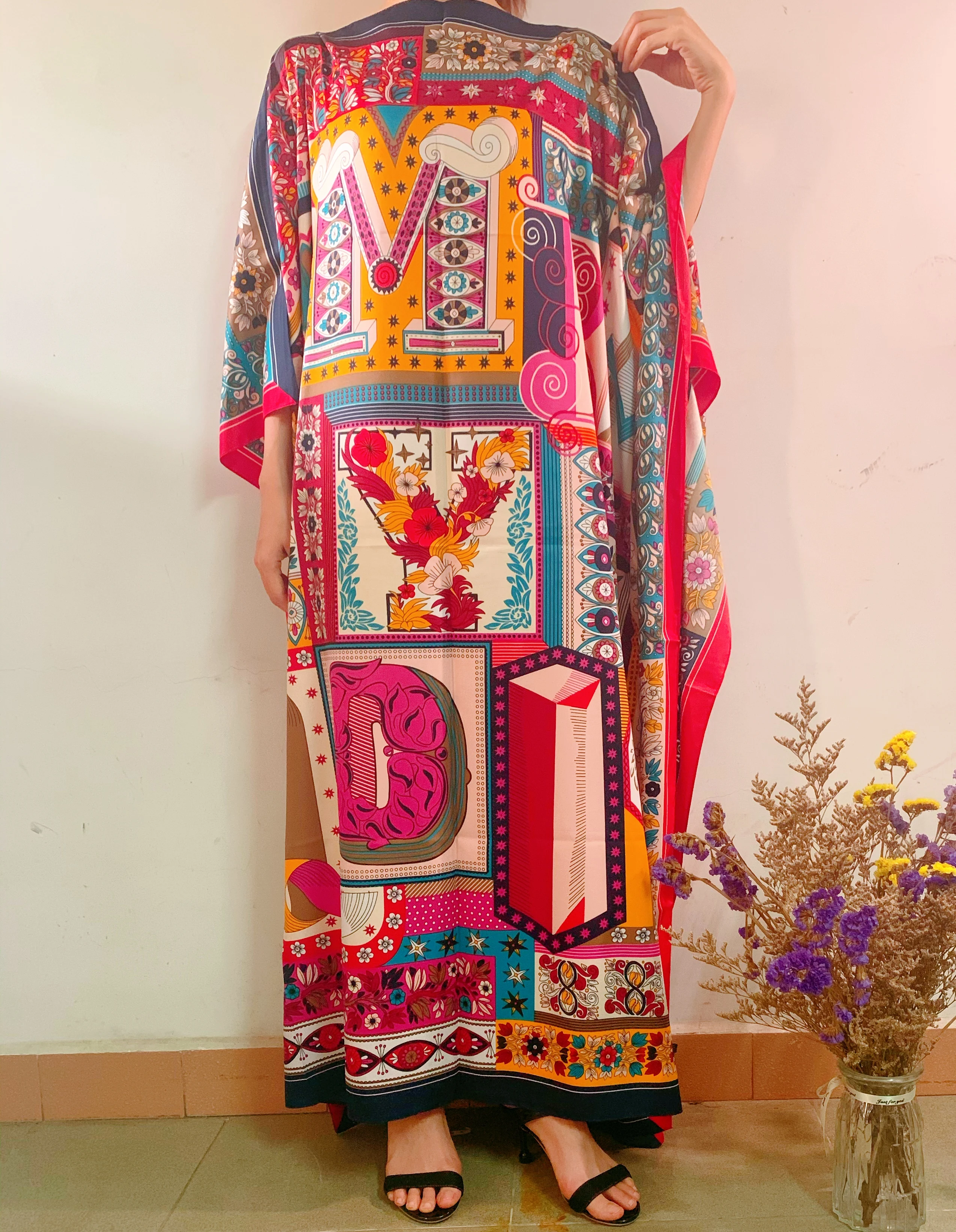 Beautiful Printed Loose Summer Holiday Silk kaftan Maxi dress Dashiki moroccan kaftan dubai muslim dress African dresses
Beautiful Printed Loose Summer Holiday Silk kaftan Maxi dress Dashiki moroccan kaftan dubai muslim dress African dresses