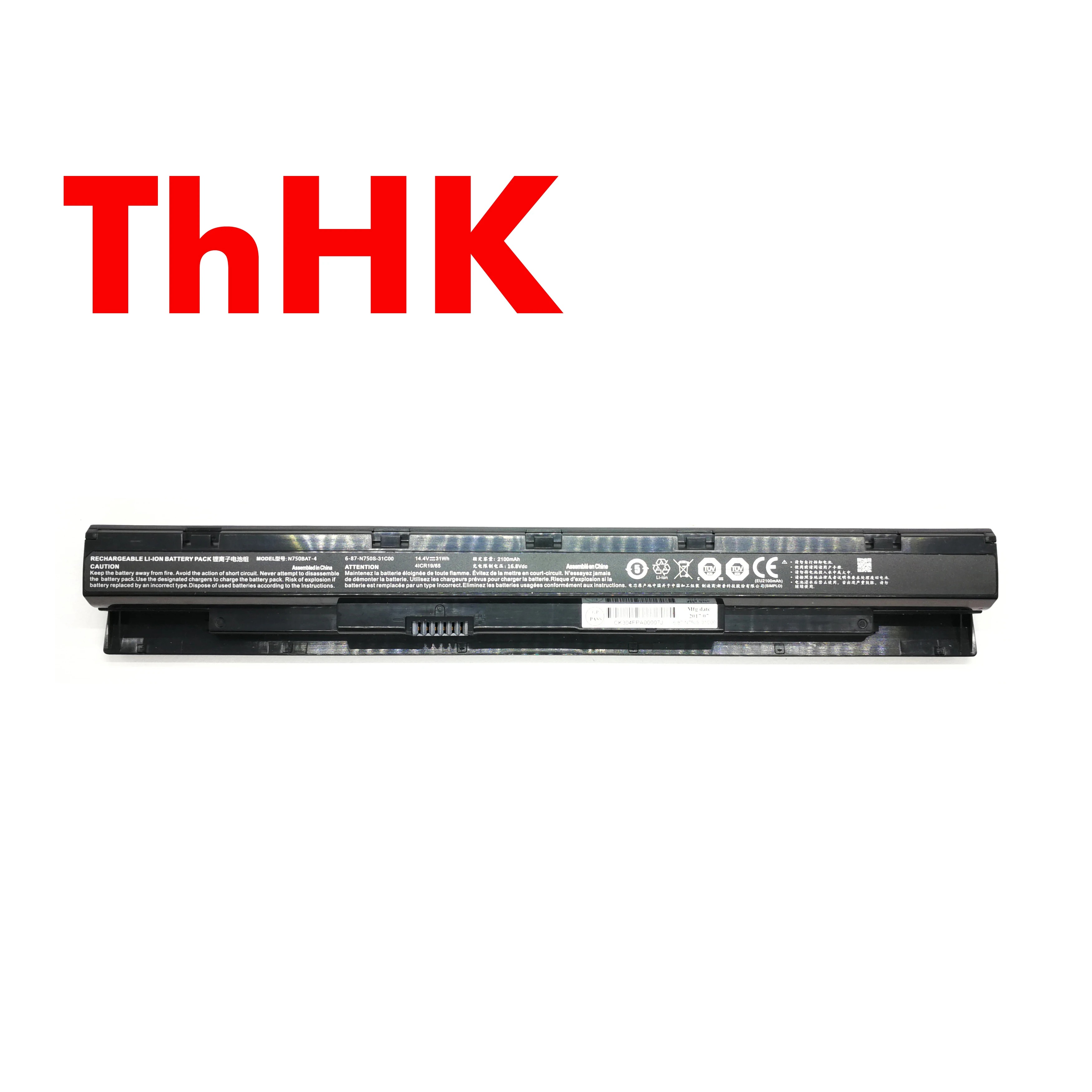 ThHK Genuine Original 31Wh N750BAT-4 6-87-N750S-31C00 6-87-N750S-4EB2 Laptop Battery Batteries For Clevo n750bu n751bu Notebook
ThHK Genuine Original 31Wh N750BAT-4 6-87-N750S-31C00 6-87-N750S-4EB2 Laptop Battery Batteries For Clevo n750bu n751bu Notebook