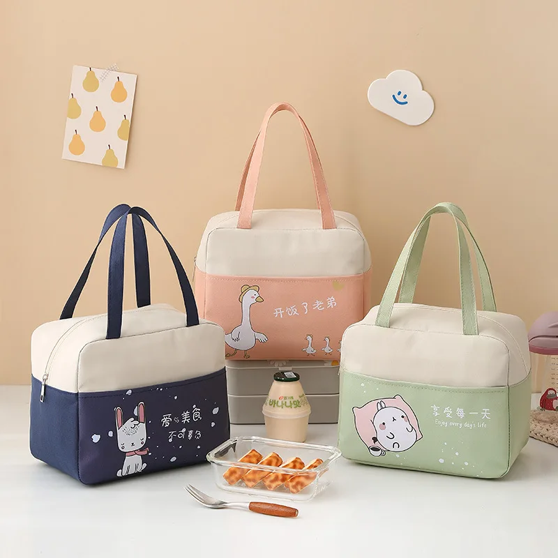 Portable School Children Thermal Lunch Bag Cartoon Oxford Cloth Women's Bento Bags Food Handbags Large Capacity Organizer
Portable School Children Thermal Lunch Bag Cartoon Oxford Cloth Women's Bento Bags Food Handbags Large Capacity Organizer