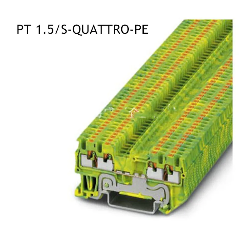 10pcs/lot PT 1.5/S-QUATTRO-PE Terminal 3208333 Din Rail Earth Terminal Blocks Super Thin Wire Conductor Terminals New Arrival
10pcs/lot PT 1.5/S-QUATTRO-PE Terminal 3208333 Din Rail Earth Terminal Blocks Super Thin Wire Conductor Terminals New Arrival