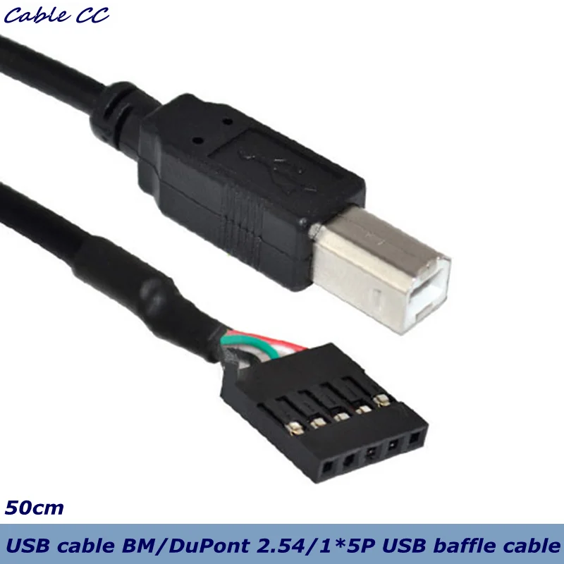 Кабель DuPont 5-pin 2,54 USB 2,0 type B папа для принтера, сканера PCB материнской платы DuPont 50 см
Кабель DuPont 5-pin 2,54 USB 2,0 type B папа для принтера, сканера PCB материнской платы DuPont 50 см