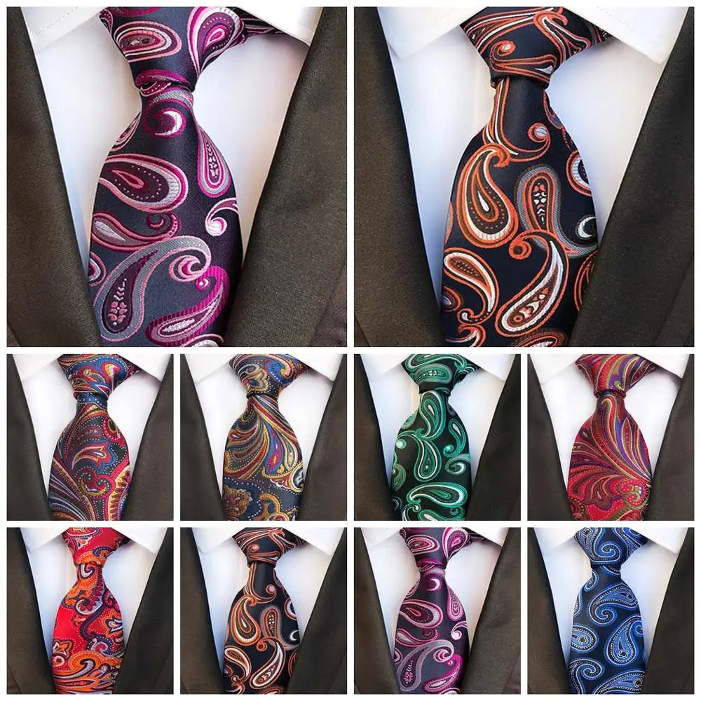 Fashion 8CM Tie For Men Classic Paisley Flora Print Silk Blue Black Green Neckties Jacquard Woven Wedding Party Men's Neckties
Fashion 8CM Tie For Men Classic Paisley Flora Print Silk Blue Black Green Neckties Jacquard Woven Wedding Party Men's Neckties