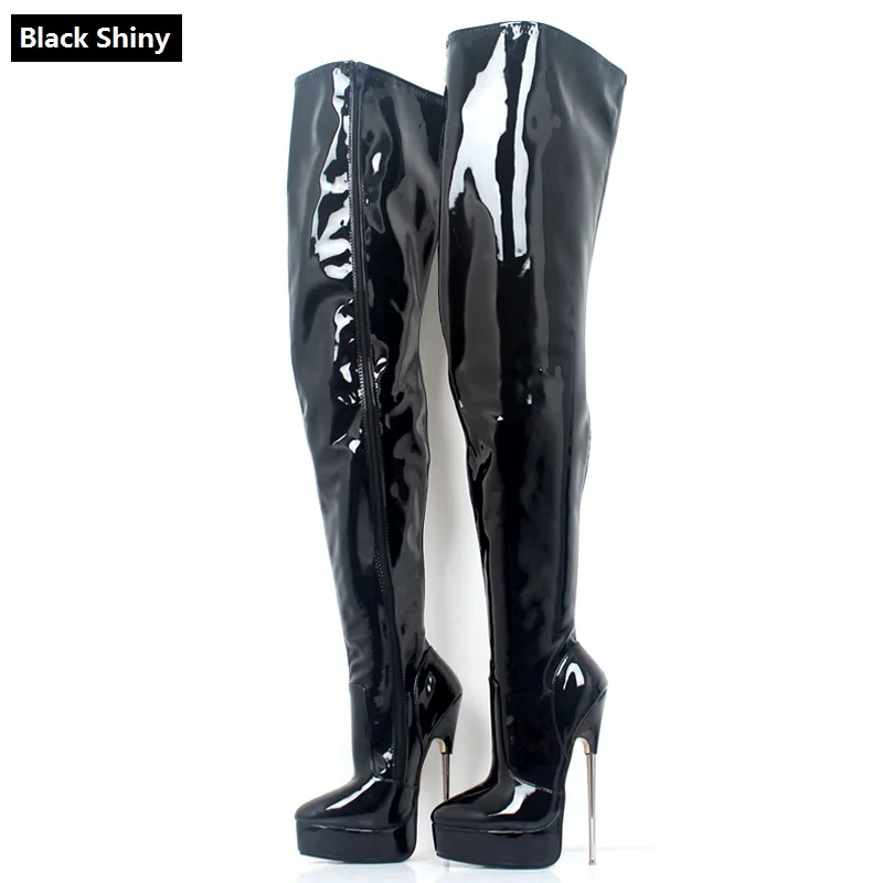 18cm Women Thigh High Boots,Platform Thin Metal Heel Man Erotic Booties.Sexy Stage Show Cosplay Shoes ,Side Zip,RED BLACK,Big
18cm Women Thigh High Boots,Platform Thin Metal Heel Man Erotic Booties.Sexy Stage Show Cosplay Shoes ,Side Zip,RED BLACK,Big