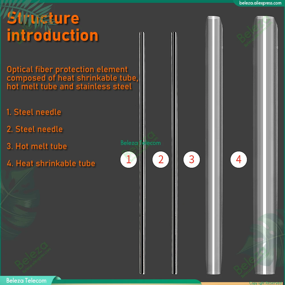 2000pcs 500pcs 100pcs 1pin Dual Pins For Drop Cable Fiber Heat Shrinkable Tube 60mm x 5.5mm Optical Hot Melt Tube Lot Sale
2000pcs 500pcs 100pcs 1pin Dual Pins For Drop Cable Fiber Heat Shrinkable Tube 60mm x 5.5mm Optical Hot Melt Tube Lot Sale