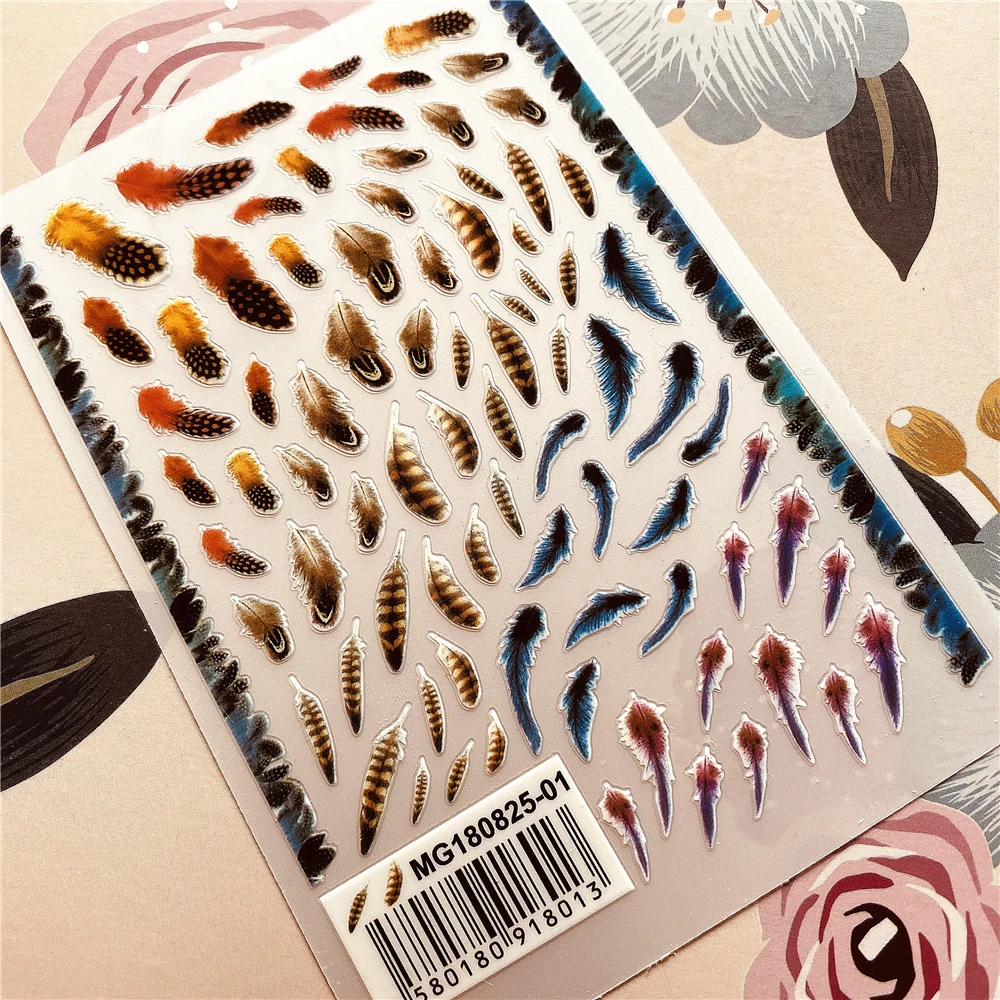 Feather Plumage series 3D Back glue Nail decal Nail sticker Nail decoration Nail art Nail tool Nail ornament
Feather Plumage series 3D Back glue Nail decal Nail sticker Nail decoration Nail art Nail tool Nail ornament