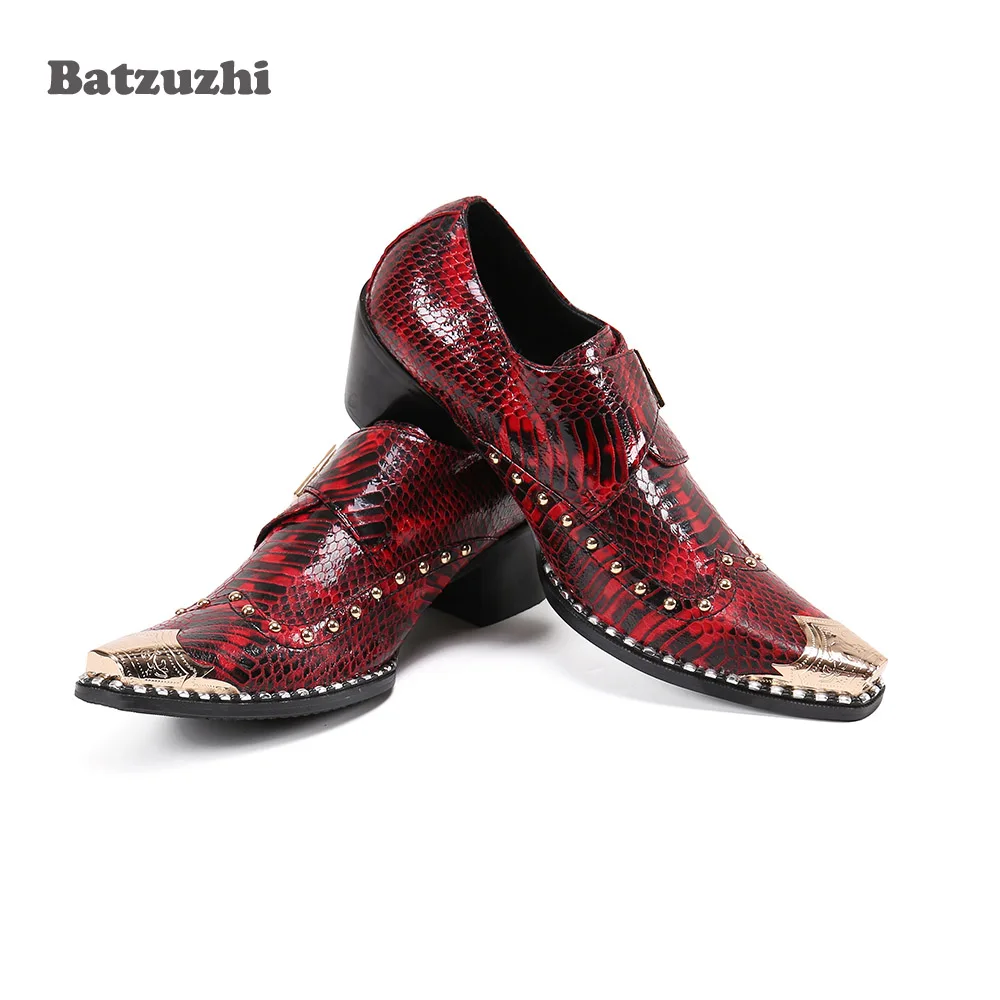 Batzuzhi Luxury Men's Shoes 6.5cm Heels Golden Toe Formal Leather Dress Shoes for Men Party & Wedding zapatos de hombre,Sizes 46
Batzuzhi Luxury Men's Shoes 6.5cm Heels Golden Toe Formal Leather Dress Shoes for Men Party & Wedding zapatos de hombre,Sizes 46