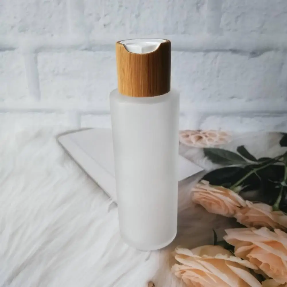 Engraving logo sample frosted clear glass Bottle bamboo perfume bottles with lotion disc cap skin care cream/cosmetics cream jar
Engraving logo sample frosted clear glass Bottle bamboo perfume bottles with lotion disc cap skin care cream/cosmetics cream jar