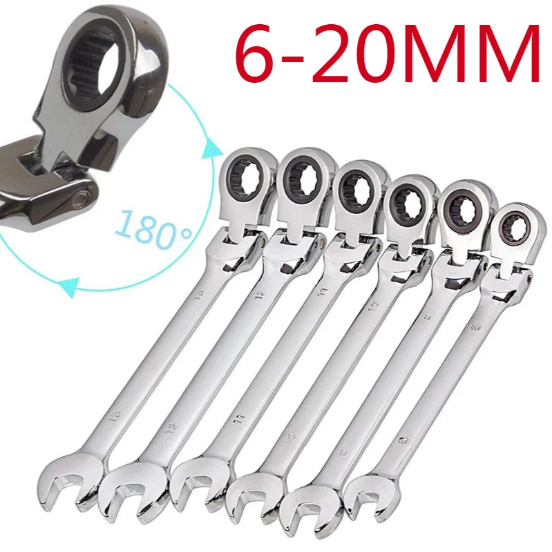 Flexible Ratchet Action Wrench Spanner Nut Tool Ratchet for Heads Metric Spanner Wrenches Keys for Repair Car Kit Hand Tool Sets
Flexible Ratchet Action Wrench Spanner Nut Tool Ratchet for Heads Metric Spanner Wrenches Keys for Repair Car Kit Hand Tool Sets