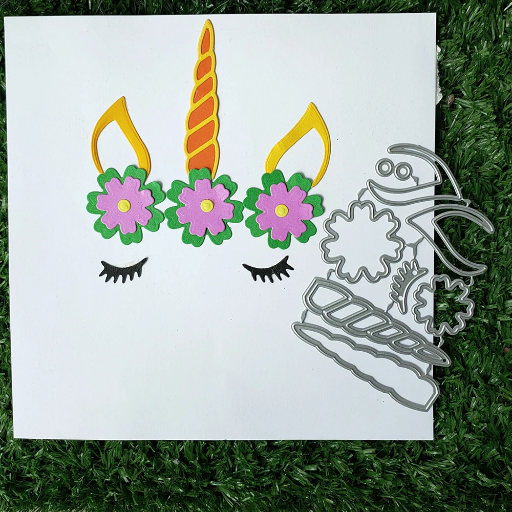 New UNICORNS metal cutting die mould scrapbook decoration embossed photo album decoration card making DIY handicrafts
New UNICORNS metal cutting die mould scrapbook decoration embossed photo album decoration card making DIY handicrafts