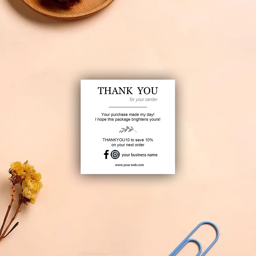Mini Business Cards Thank You for Your Order, Social Media Card, Custom Business Cards, Thank You for Small Business
Mini Business Cards Thank You for Your Order, Social Media Card, Custom Business Cards, Thank You for Small Business