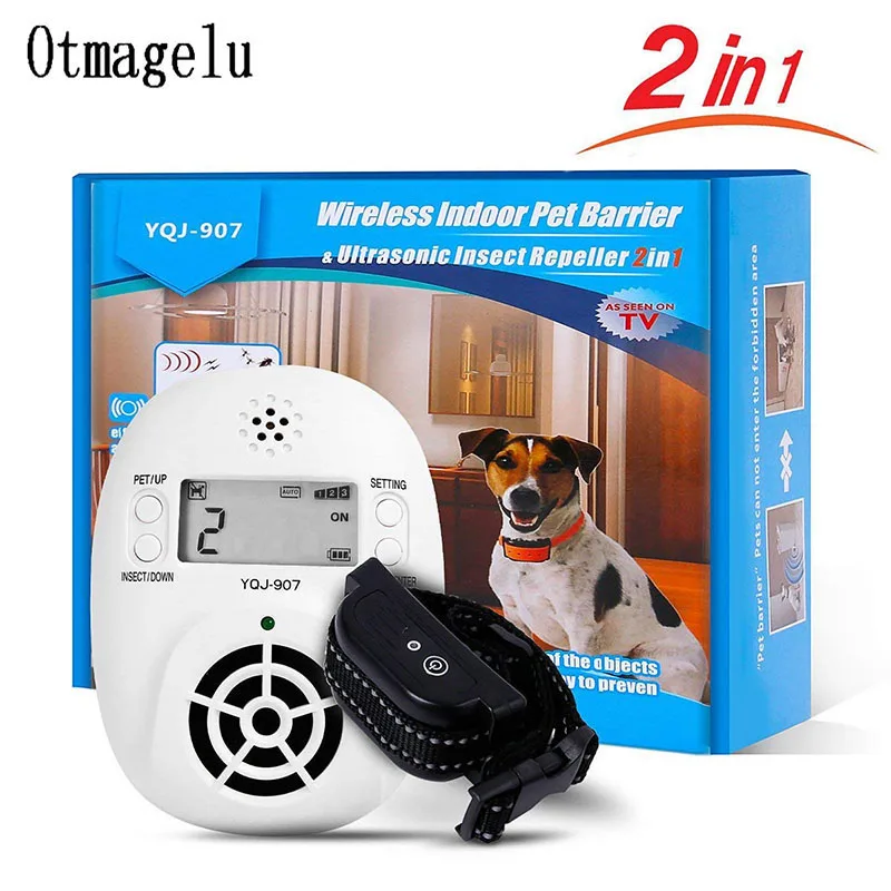 2 in 1 Wireless Electronic Pet Dog Fence Indoor Pet Barriers Management System with Pest Repellent Dog Training Collar Receiver
2 in 1 Wireless Electronic Pet Dog Fence Indoor Pet Barriers Management System with Pest Repellent Dog Training Collar Receiver