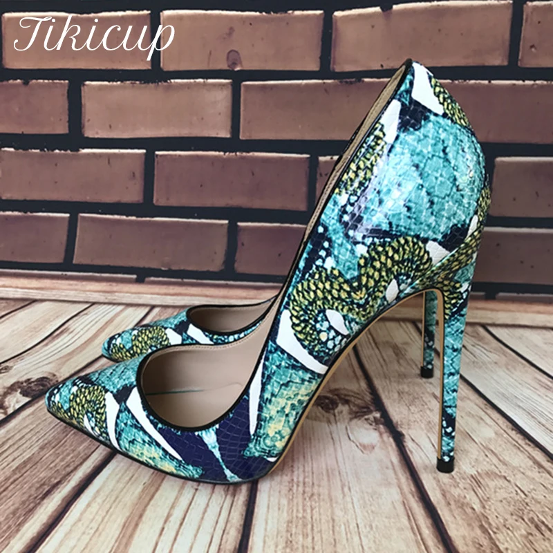 Tikicup Foral Crocodile Effect Women Pointed Toe Super High Heels Ladies Basic Stiletto Pumps Sexy Night Club Party Shoes
Tikicup Foral Crocodile Effect Women Pointed Toe Super High Heels Ladies Basic Stiletto Pumps Sexy Night Club Party Shoes