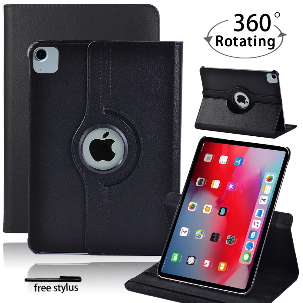 360 Rotating Smart Case for Apple Ipad Pro 11"(2018)/(2019) Universal PU Leather Flip Stand Pure Black Tablet Cover Case+Stylus
360 Rotating Smart Case for Apple Ipad Pro 11"(2018)/(2019) Universal PU Leather Flip Stand Pure Black Tablet Cover Case+Stylus