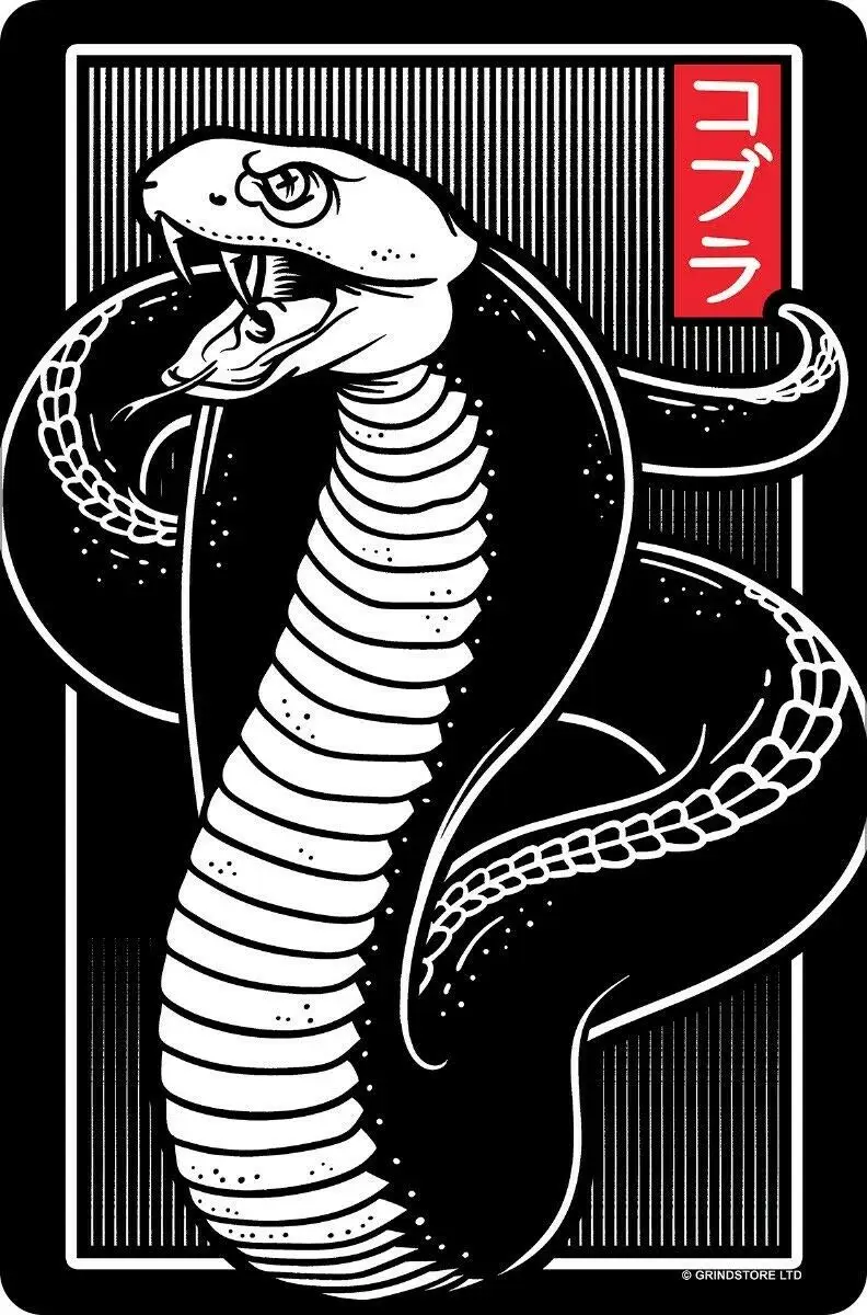 Unorthodox Collective Small Oriental Fangs Black Retro Wall Home Bar Pub Vintage Cafe Decor, 8x12 Inch
Unorthodox Collective Small Oriental Fangs Black Retro Wall Home Bar Pub Vintage Cafe Decor, 8x12 Inch