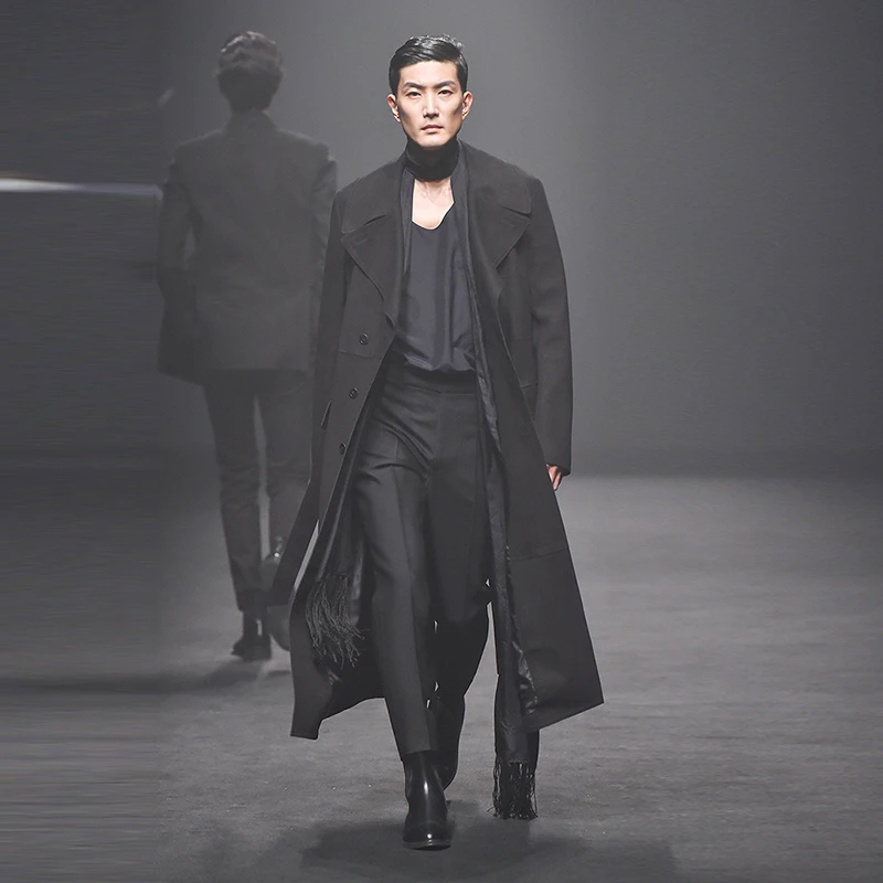 Men's woolen coat 2020 autumn and winter Europe and America long slim cloak youth woolen windbreaker coat
Men's woolen coat 2020 autumn and winter Europe and America long slim cloak youth woolen windbreaker coat