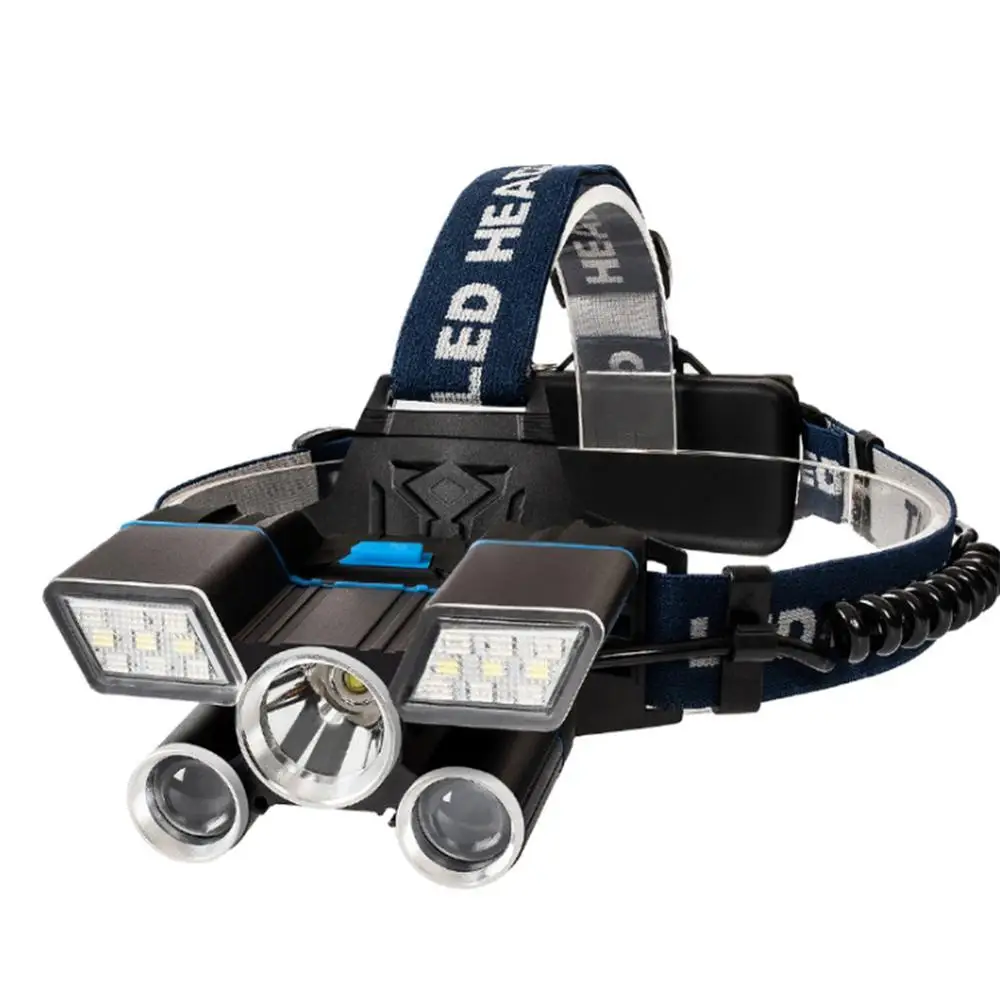 Super Bright LED Headlamp USB rechargeable Multifunctional waterproof red and blue warning light For fishing hunting
Super Bright LED Headlamp USB rechargeable Multifunctional waterproof red and blue warning light For fishing hunting