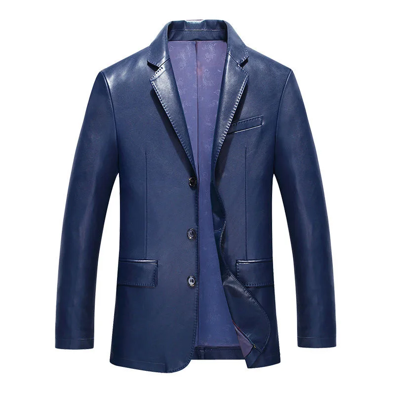 Spring Autumn PU Leather Jacket Men Business Casual Single Breasted Motorcycle Jacket Jaqueta Masculina Slim Fit Leather Coat
Spring Autumn PU Leather Jacket Men Business Casual Single Breasted Motorcycle Jacket Jaqueta Masculina Slim Fit Leather Coat